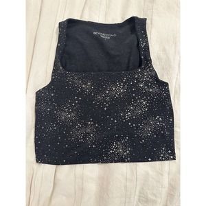 Beyond Yoga Star Gunmetal grey yoga top womens size large